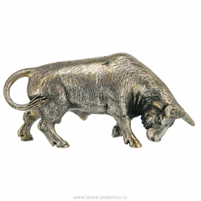 Бронзовая статуэтка "Свирепый бык", фотография 0. Интернет-магазин ЛАВКА ПОДАРКОВ