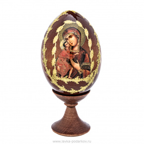 Пасхальное яйцо на подставке "Божья Матерь", фотография 0. Интернет-магазин ЛАВКА ПОДАРКОВ