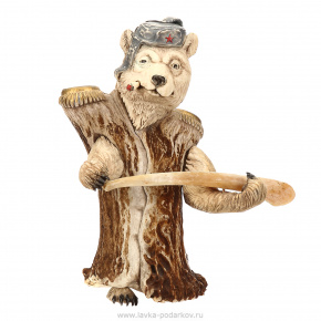 Скульптура из кости "Русский медведь", фотография 0. Интернет-магазин ЛАВКА ПОДАРКОВ