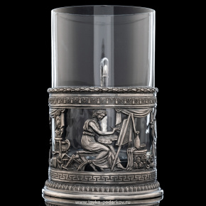 Подстаканник серебряный "Аллегории" (серебро 925*), фотография 0. Интернет-магазин ЛАВКА ПОДАРКОВ