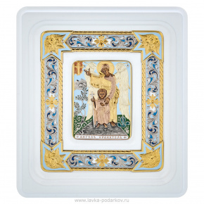 Настенная икона "Ангел-хранитель" 13х11,5 см, фотография 0. Интернет-магазин ЛАВКА ПОДАРКОВ
