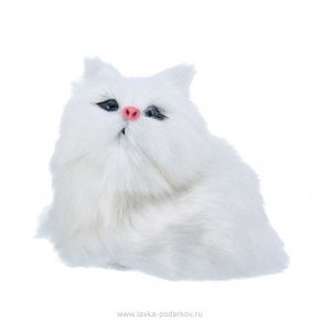 Игрушка из меха "Пушистая кошка", фотография 0. Интернет-магазин ЛАВКА ПОДАРКОВ