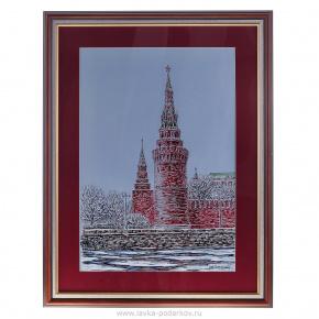 Картина "Водовзводная башня Московского кремля" 67х52 см, фотография 0. Интернет-магазин ЛАВКА ПОДАРКОВ