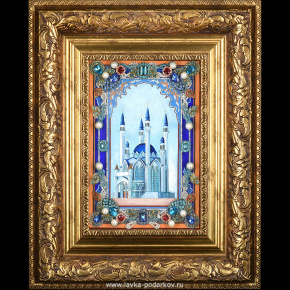 Подарочное панно "Шамаиль. Мечеть Кул Шариф", фотография 0. Интернет-магазин ЛАВКА ПОДАРКОВ