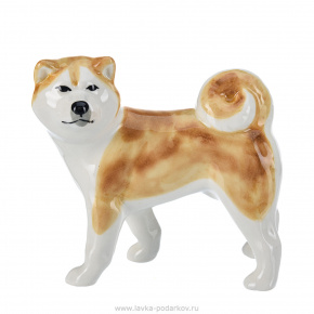 Фарфоровая статуэтка собаки "Сиба-ину", фотография 0. Интернет-магазин ЛАВКА ПОДАРКОВ