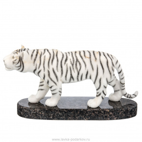 Скульптура из натурального камня "Тигр". Ангидрит, гранит, фотография 0. Интернет-магазин ЛАВКА ПОДАРКОВ