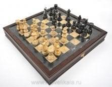 0013208 /RTG-7778 Шахматы "Европейские" каменные 43*43см 