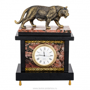 Часы из натурального камня "Тигр", фотография 0. Интернет-магазин ЛАВКА ПОДАРКОВ