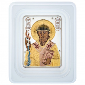 Настенная икона "Святой Спиридон Тримифунтский" 7х8,5 см, фотография 0. Интернет-магазин ЛАВКА ПОДАРКОВ
