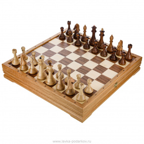 Шахматы деревянные "Стандартные" 43х43 см, фотография 0. Интернет-магазин ЛАВКА ПОДАРКОВ