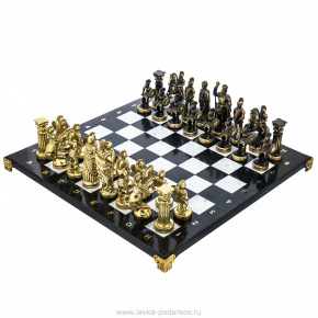 Шахматы из камня "Римские". Златоуст 37х37 см, фотография 0. Интернет-магазин ЛАВКА ПОДАРКОВ