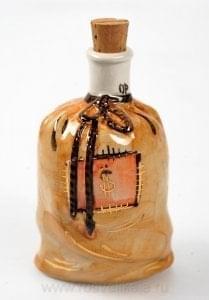 -0,05л Фарфор МИНИ-ШТОФ "Игрушка-Мешок"в цвете и золоте 0,05л в комплекте 