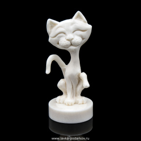 Скульптура из кости "Хитрый кот", фотография 0. Интернет-магазин ЛАВКА ПОДАРКОВ