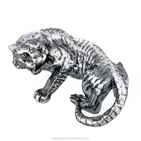 Статуэтка из серебра 925* "Тигр", фотография 0. Интернет-магазин ЛАВКА ПОДАРКОВ