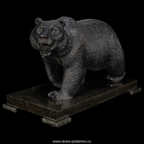Скульптура из натурального камня "Медведь". Стеатит, фотография 0. Интернет-магазин ЛАВКА ПОДАРКОВ
