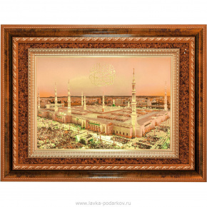 Картина с янтарем "Мечеть Мадина", фотография 0. Интернет-магазин ЛАВКА ПОДАРКОВ