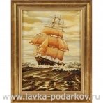 Янтарная картина "Корабль" 30x40