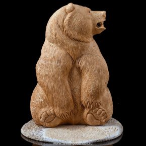 Скульптура из бивня мамонта "Большой медведь", фотография 0. Интернет-магазин ЛАВКА ПОДАРКОВ