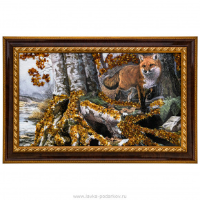 Картина янтарная "Пейзаж" 47х28 см, фотография 0. Интернет-магазин ЛАВКА ПОДАРКОВ