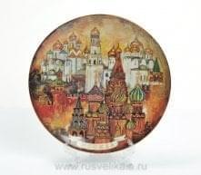 0010930/19см Коллекционная тарелка  №5 "МОСКВА БЫЛИННЫЙ КРЕМЛЬ" 