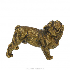 Бронзовая статуэтка собаки "Бульдог", фотография 0. Интернет-магазин ЛАВКА ПОДАРКОВ
