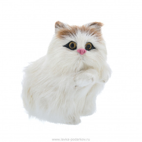 Игрушка из меха "Пушистая кошка", фотография 0. Интернет-магазин ЛАВКА ПОДАРКОВ