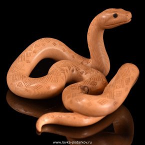 Скульптура из бивня мамонта "Змея", фотография 0. Интернет-магазин ЛАВКА ПОДАРКОВ