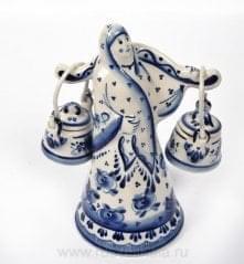0013498 Гжель Скульптура "По воду"  Авт. Исаев С.В.