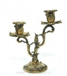 0011325 Бронза Подсвечник "Клен" (2.04)