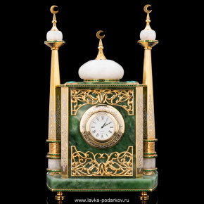Часы настольные из натурального камня "Мечеть". Златоуст, фотография 0. Интернет-магазин ЛАВКА ПОДАРКОВ