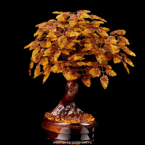 Денежное дерево из янтаря (300 листов), фотография 0. Интернет-магазин ЛАВКА ПОДАРКОВ