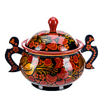 0070149 Хохлома САХАРНИЦА с ручками