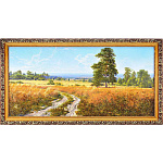 0052495/2278/33*70см  Нат.камень Картина"Август" Багет  №6,5 БС1