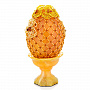 Яйцо пасхальное из янтаря "Цветы", фотография 2. Интернет-магазин ЛАВКА ПОДАРКОВ