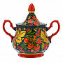 Сахарница "Ягоды". Хохлома, фотография 2. Интернет-магазин ЛАВКА ПОДАРКОВ