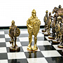 Шахматы из камня с бронзовыми фигурами "Русские богатыри" 47х47 см, фотография 5. Интернет-магазин ЛАВКА ПОДАРКОВ