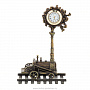 Настольные часы из бронзы "Паровоз", фотография 1. Интернет-магазин ЛАВКА ПОДАРКОВ