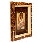 Икона янтарная "Спиридон Тримифунтский" 35х38 см, фотография 5. Интернет-магазин ЛАВКА ПОДАРКОВ