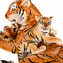 Керамическая скульптура "Тигрица с тигрятами", фотография 4. Интернет-магазин ЛАВКА ПОДАРКОВ