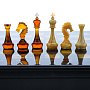 Шахматы с инкрустацией и фигурами из янтаря 45х45 см, фотография 5. Интернет-магазин ЛАВКА ПОДАРКОВ
