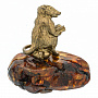 Статуэтка с янтарем "Крыса читает", фотография 3. Интернет-магазин ЛАВКА ПОДАРКОВ
