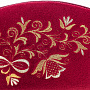 Косметичка бархатная "Букет". Бордовая с золотой вышивкой, фотография 2. Интернет-магазин ЛАВКА ПОДАРКОВ