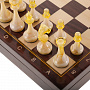 Шахматный ларец с янтарными фигурами 37х37 см, фотография 2. Интернет-магазин ЛАВКА ПОДАРКОВ