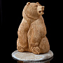 Скульптура из бивня мамонта "Большой медведь", фотография 2. Интернет-магазин ЛАВКА ПОДАРКОВ