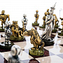 Шахматный ларец с металлическими фигурами "Европа" 48х48 см, фотография 9. Интернет-магазин ЛАВКА ПОДАРКОВ