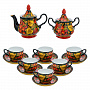 Чайный сервиз на 6 персон "Ягоды". Хохлома, фотография 5. Интернет-магазин ЛАВКА ПОДАРКОВ