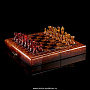 Шахматы с фигурами из янтаря "Янтарный дебют", фотография 1. Интернет-магазин ЛАВКА ПОДАРКОВ