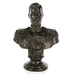 0036929 Бронза. БЮСТ "НИКОЛАЙ ВТОРОЙ" выс. 13,5см