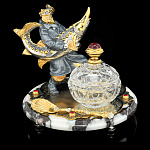 0013682 Златоуст Икорница "Рыбак с осетром" в П/У