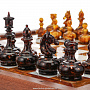 Шахматы из камня с янтарными фигурами, фотография 4. Интернет-магазин ЛАВКА ПОДАРКОВ